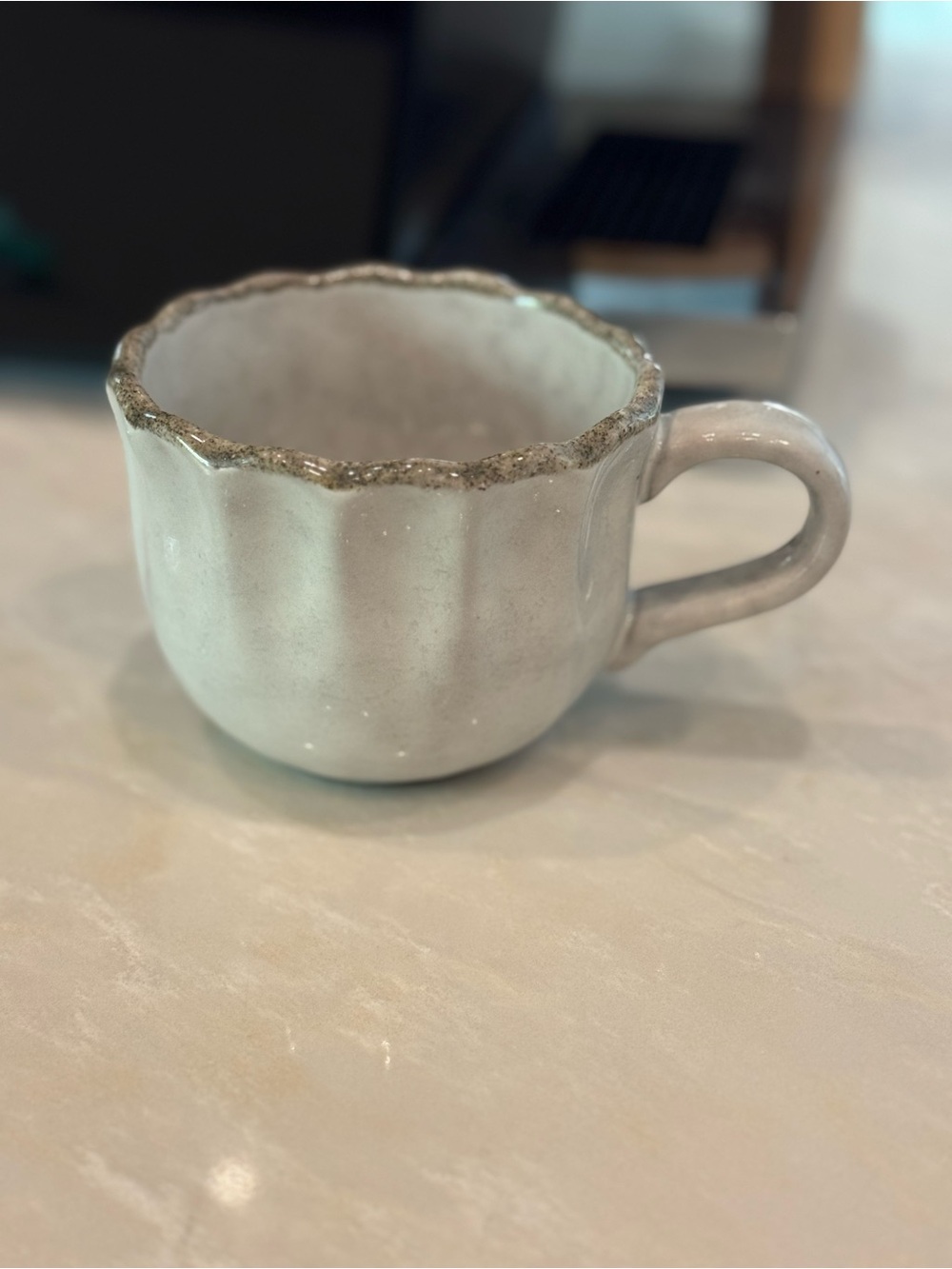 2 Hearth and Hand Scalloped magnolia mugs